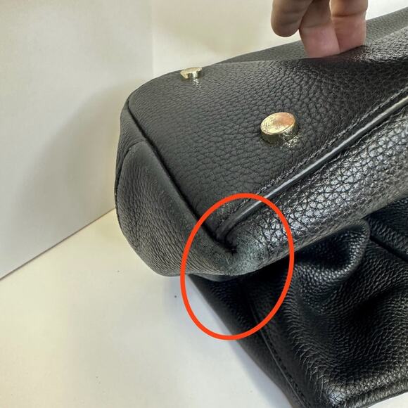 Kate Spade New York Black Leather Tote Bag - Picture 15 of 16